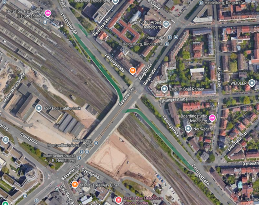 Bildausschnitt von Google Maps